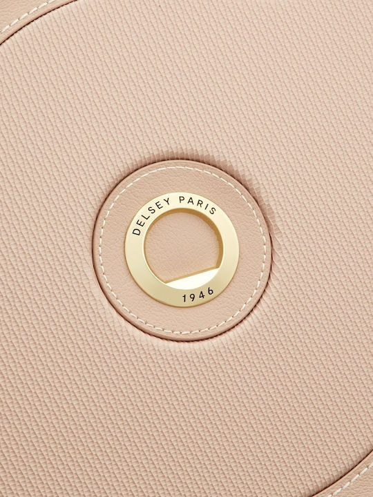 Delsey Large Travel Suitcase Beige Rose Height 82cm