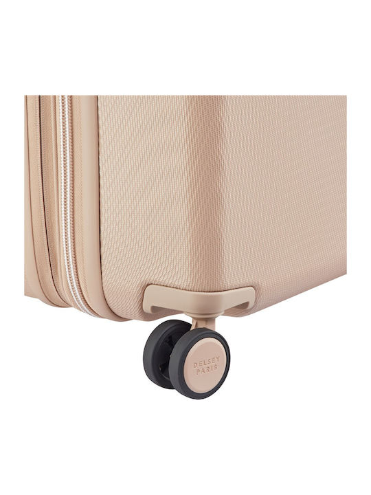 Delsey Chatelet Air 2.0 Medium Travel Suitcase Beige Rose Height 67cm