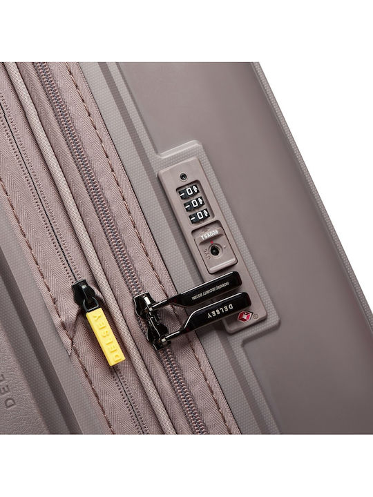 Delsey Lutece Medium Hard Suitcase Beige Height 69cm