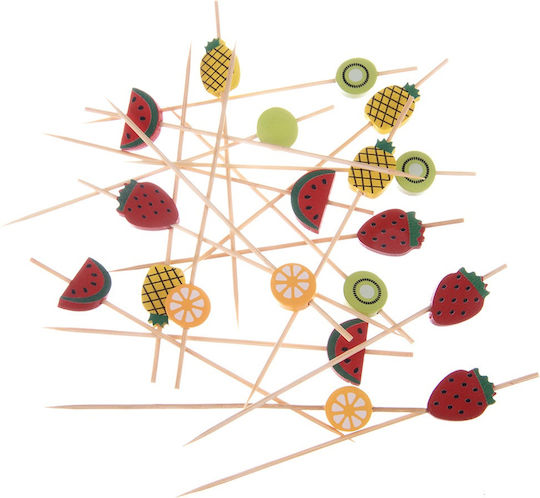 Bamboo Fruit Snack Toothpicks 12 Cm 20 Pcs