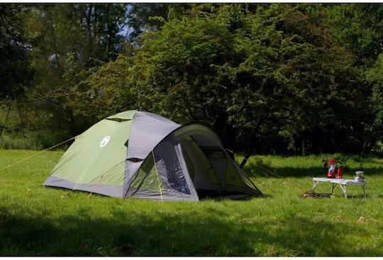 Coleman Darwin 4 Plus Camping Tent Igloo Green 3 Seasons For 4 People