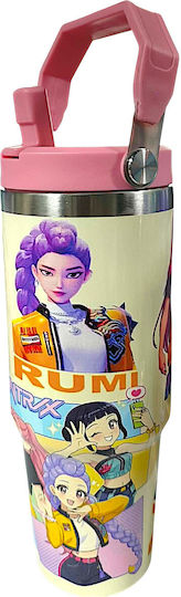K-Pop Demon Hunters Θερμός Παγούρι Ζεστό Κρύο 900ml 70807-2 Ροζ