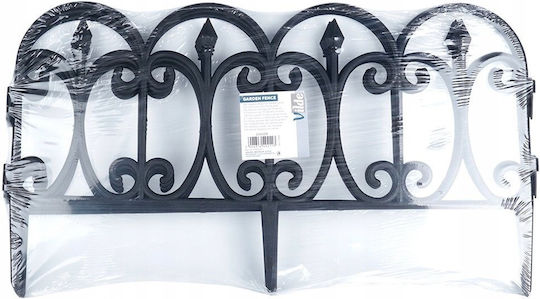 Vilde Black Garden Fence 60x33cm 4 Pcs Vilde 339504