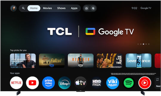TCL Smart Τηλεόραση 98" 4K UHD SQD-Mini LED C7L HDR (2026) 98C7L