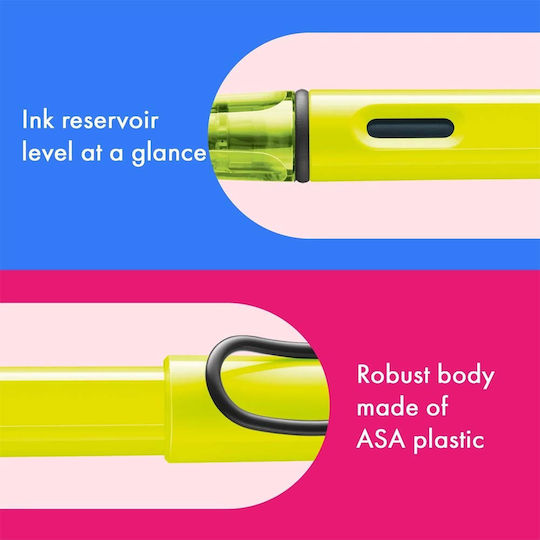 Lamy Safari Fountain Pen Fine Black Plastic with Black Ink