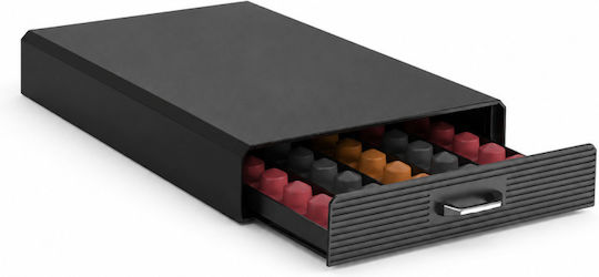 Sertar Organizator 50 Capsule Cafea Nespresso Negru 33x23x5.5 Cm