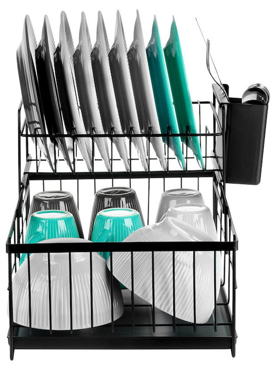 Vilde Metallic Black Sink Strainer 42x28x28cm