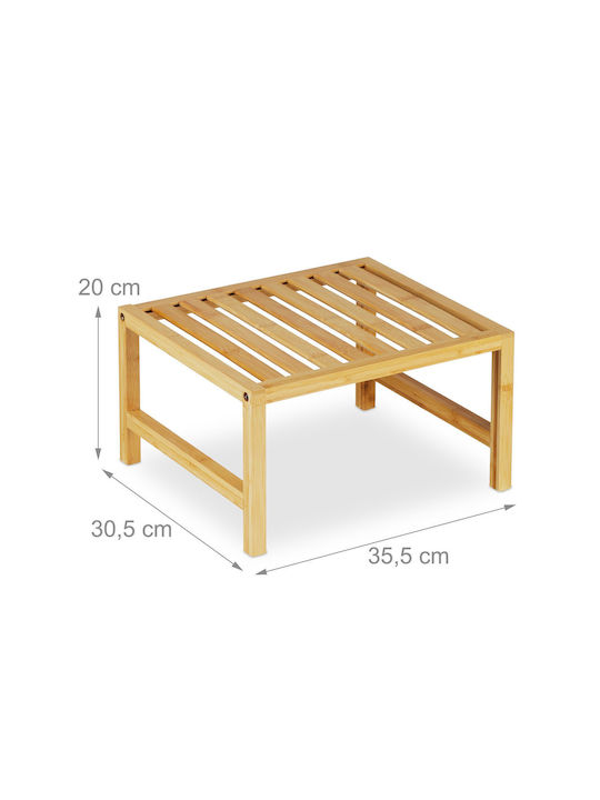 Relaxdays Επιτραπέζια Βάση Bamboo 20x35.5x30.5εκ. Μπεζ