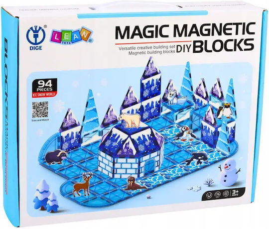 Lean Toys Μαγνητικό Παιχνίδι Κατασκευών Blocks
