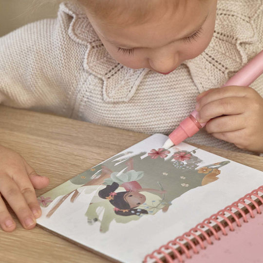 Little Dutch Colouring Book Water Reveal Rosa Fairy Garden