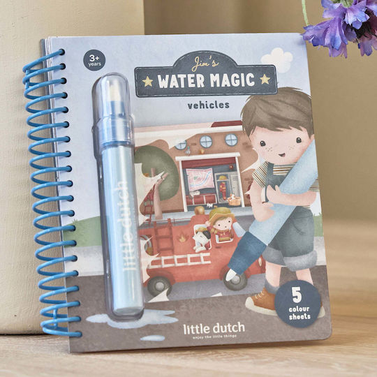 Little Dutch Malbuch Water Reveal Jim Fahrzeuge