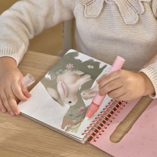 Little Dutch Colouring Book Water Reveal Rosa Fairy Garden