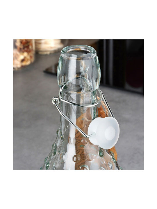 Orion Glass Water Bottle With Transparent Clip 1000ml