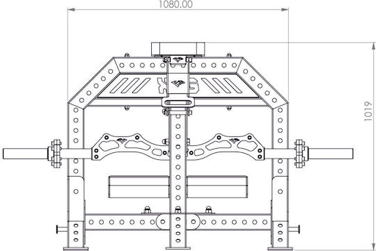 eBoxing Prone Row Pro The Lat Forge Mehrfachturnhalle Ohne Gewichte
