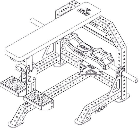 eBoxing Prone Row Pro The Lat Forge Mehrfachturnhalle Ohne Gewichte
