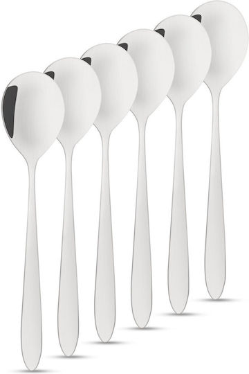 Alista Home Καφέ/Τσαγιού Ανοξείδωτα Ασημί 13.7cm GLB_57577 6τμχ