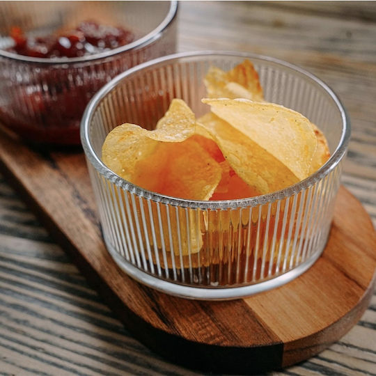 Pufo Glas Dessert Turm Ständer mit Basis 3 Schlitze Transparent