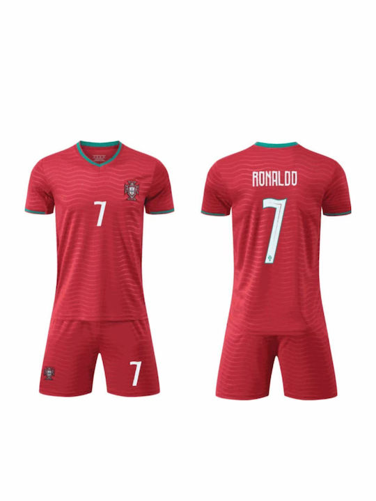 King Ανδρικό Σετ Ποδοσφαίρου Ronaldo Mundial 2026 Εθνικής Πορτογαλίας Home