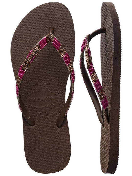 Flip Flops in Brown Colour