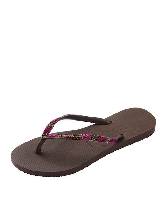 Flip Flops in Brown Colour