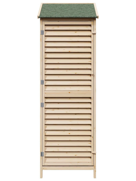 Wooden Garden Shed L0.59xW0.56xH1.76m