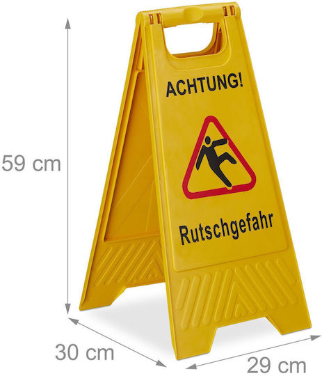 Relaxdays Signage Accessories in Yellow Color