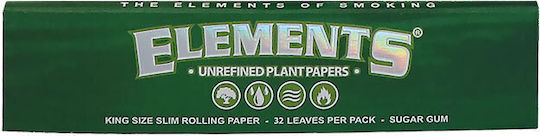 Elements Χαρτάκια Στριφτού Τσιγάρου King Size Slim 32 φύλλα 50τμχ