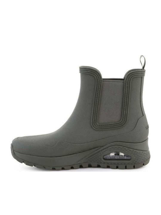 Uno Rugged Damen Stiefeletten mit Plattform Grüne