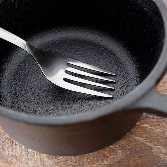 Excellent Houseware Set Furculițe Fructe/Desert Inox Gri 14cm 6 Bucăți