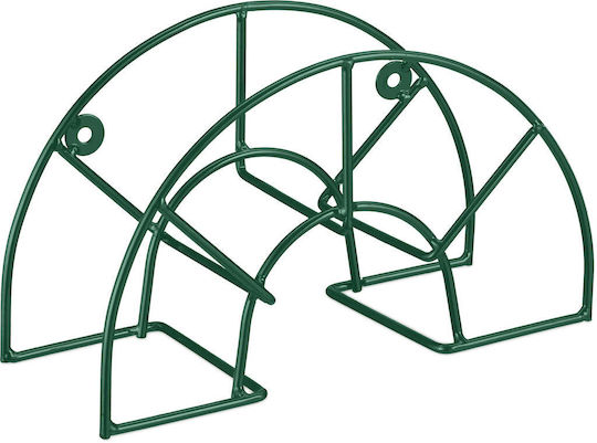 Relaxdays Semi-round Hose Holder Green