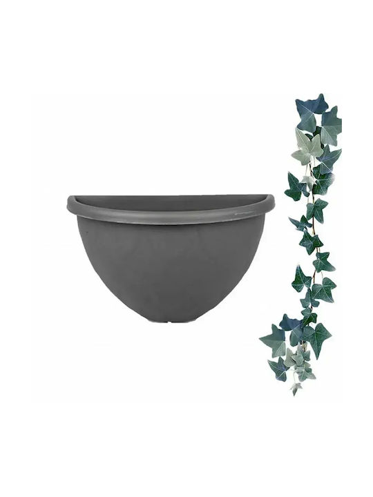 Serinova Waterdrop Serinova Pot Plastic Charcoal 34.5x19.5cm.
