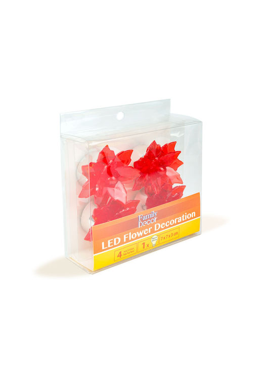 Alista Home Lămpi Decorative Pentru Masă LED Alb Cald Floare 4 Buc 7x7x3 cm