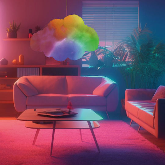 Alista Home Διακοσμητικό Φωτιστικό LED RGB 25x20x15εκ.
