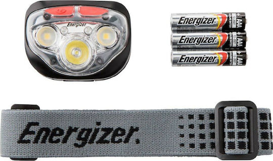 Energizer LED Head Flashlight IPX4 with Maximum Brightness 400 Lumen 3 Pieces
