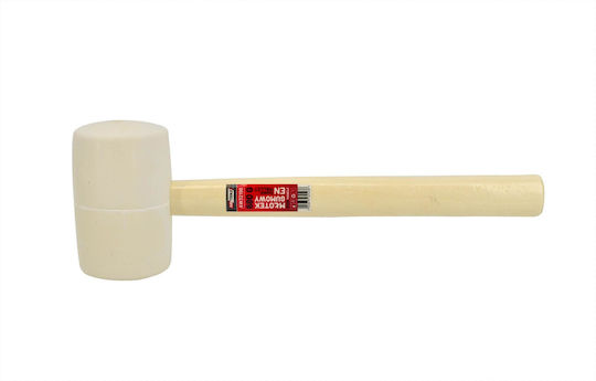 Awtools Rubber Mallet Wood Handle White 455g