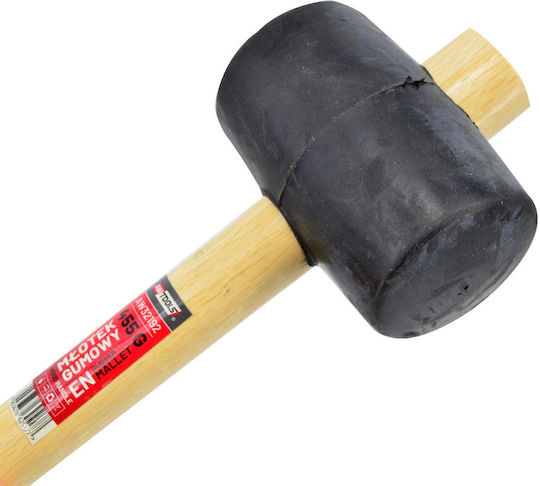 Awtools Rubber Mallet Wood Handle 900g