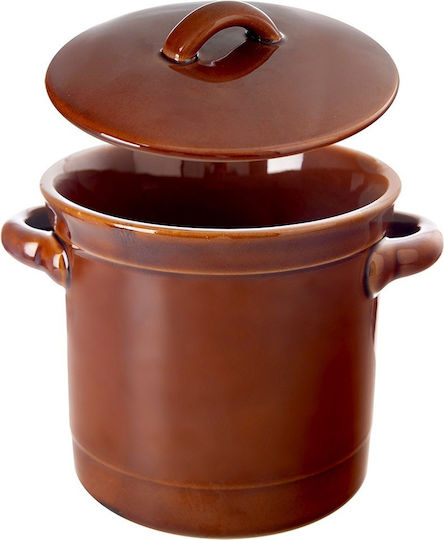 Orion Heat-Resistant Ceramic Cookware with Lid 17x14cm