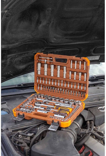 Forstime Large Tool Set 108 Pieces 1/4" 1/2" Hex 4-32mm