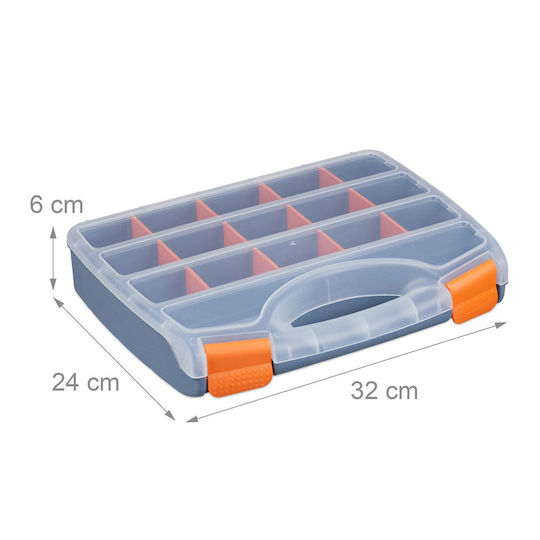 Relaxdays Relaxdays Werkzeugkoffer-Organisatoren Orange