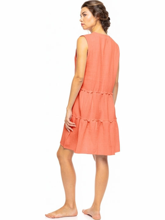Pink Label Women's Beachwear Caftan Coral