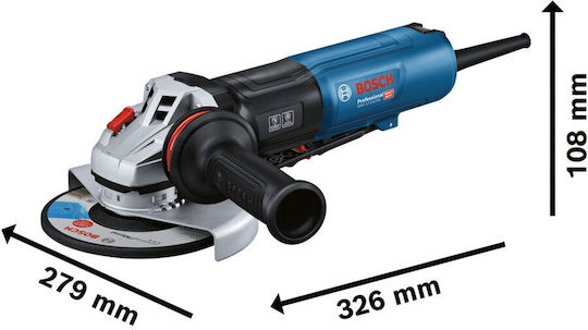 Bosch GWS 17-150 Τροχός 150mm Ρεύματος 1700W με Ρύθμιση Στροφών