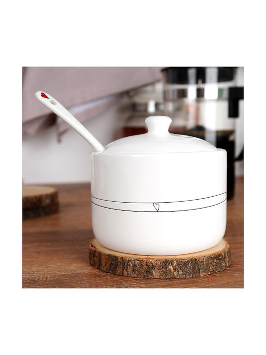 Orion Set Ulcior De Lapte Și Bol De Zahăr Ceramice Maro 2 Bucăți