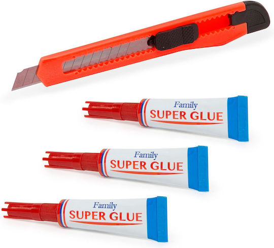 Set 3 Adezive Super Inclusiv 1 Cuțit Universal Pentru Familie