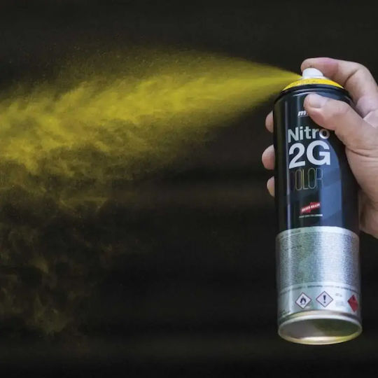Montana Colors Σπρέι Βαφής Nitro 2G Colors Ακρυλικό με Ματ Εφέ White R-9010 500ml