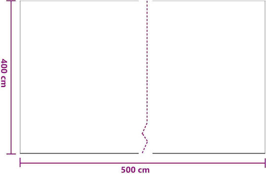 Vidaxl Фолио За Прах 6 Броя Прозрачно 400 X 500 См Hdpe