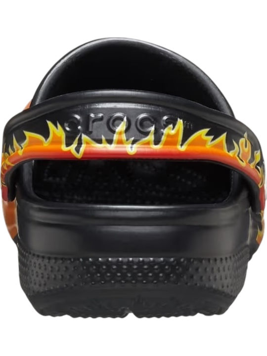 Crocs Kids' Classic Ανδρικά Ανατομικά Σαμπό Μαύρα