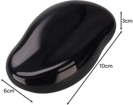 Piatră Ponce Nano-Sticlă Zola Tocuri Reutilizabilă Impermeabilă 10 X 6 Cm Neagră
