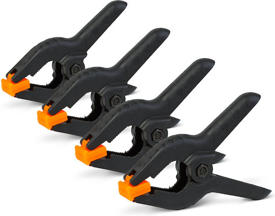 Set 4 Schnelle Befestigungsklemmen 35 Mm Hohe Haltekraft Schwarze