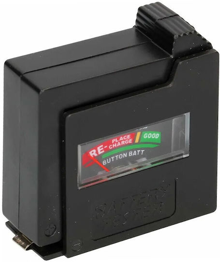 Goobay 54020 Analoge Batterietester mit Hebel zur Einstellung der Batteriegröße