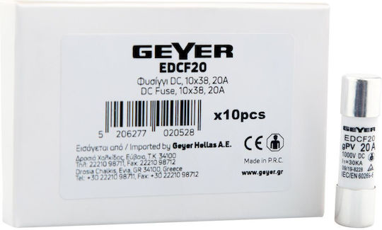 Geyer Ασφάλεια Τήξεως Κυλινδρική